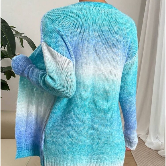 New ombre open front cardigan sweater - Picture 6 of 6